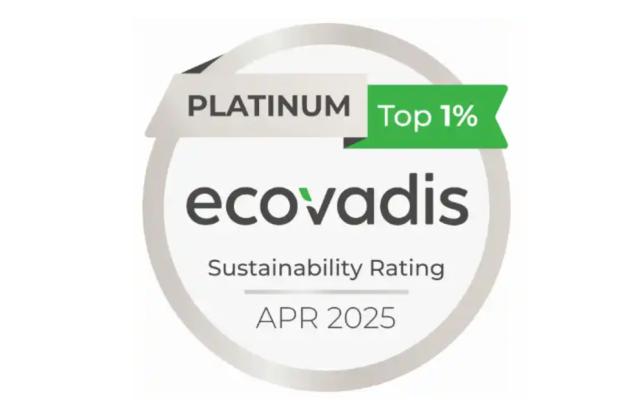 Paltinum rating from EcoVadis